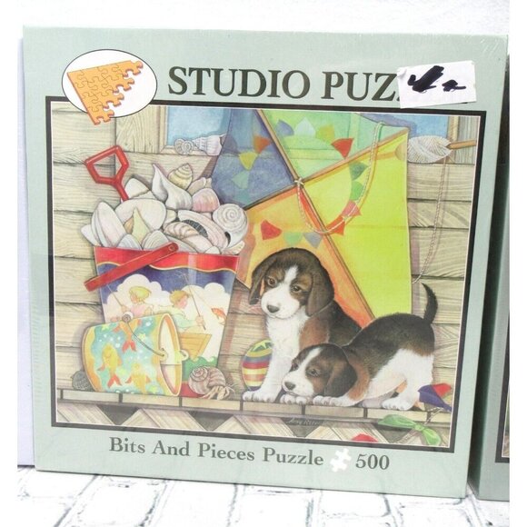 Bits and Pieces Puppies & Country Santa Puzzles Lot Of 3 NEW 500 & 1000 Pieces - Picture 3 of 5